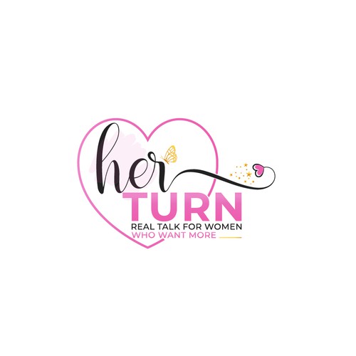 Web design logo with the title 'Her Turn'