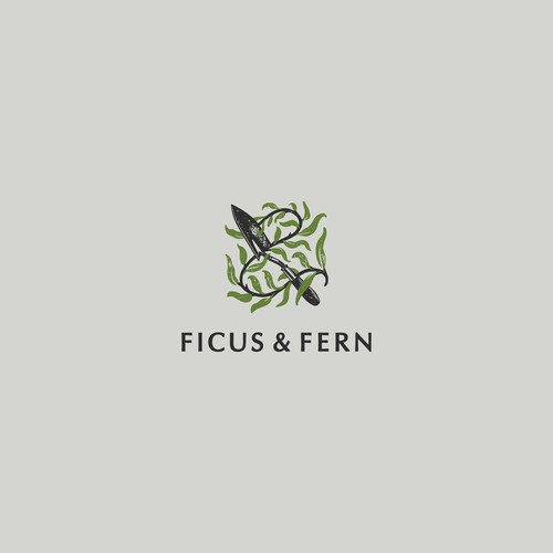Soil design with the title 'Indoor House Plant Logo Shop Logo'