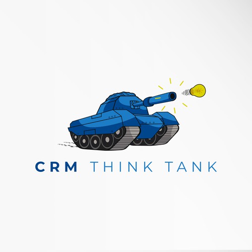 Bulb brain logo with the title 'CRM Think Tank'