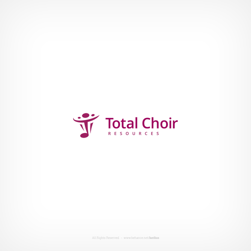 Singer logo with the title 'Logo concept for choir leaders training company'