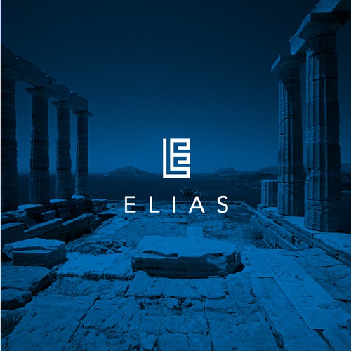 Greek logo with the title 'Clean, minimal logo for a Greek Restaurant'