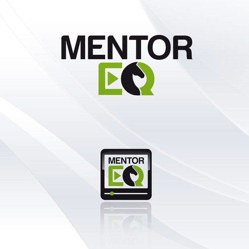 Contemporary logo with the title 'Video technology logo for Mentor EQ'