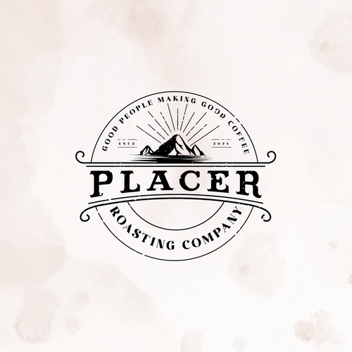 Pen tool logo with the title 'Coffee Roasting Logo'