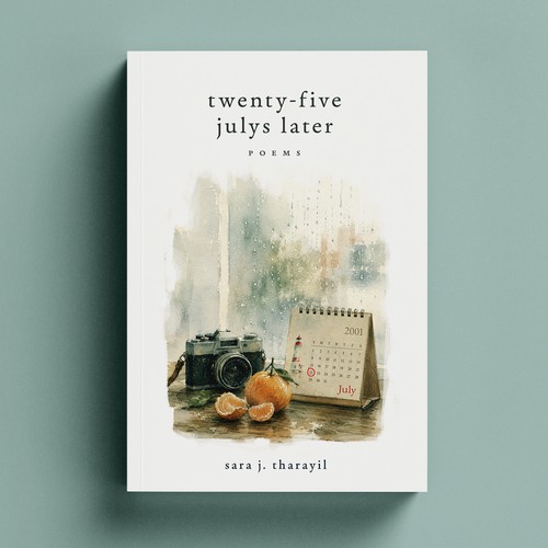 Book cover with the title 'Minimal Poetry Book Cover Design for Self-Published Author'