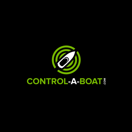 Wi-Fi logo with the title 'Control-a-Boat.com logo design'