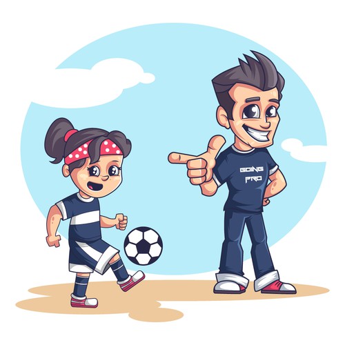 Cool artwork with the title 'Character or mascot contest entry'