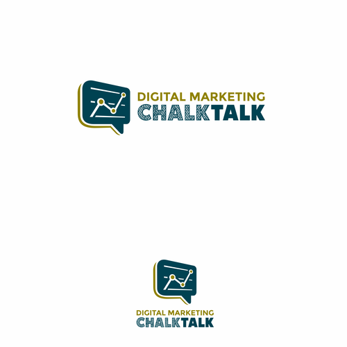 Chalk logo with the title 'Logo concept for CHALKTALK'