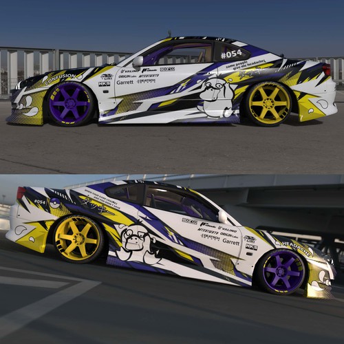 Pokémon design with the title 'Car wap - drift rocket'
