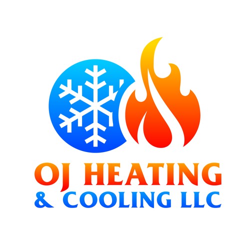 Temperature logo with the title 'OJ Heating & Cooling'