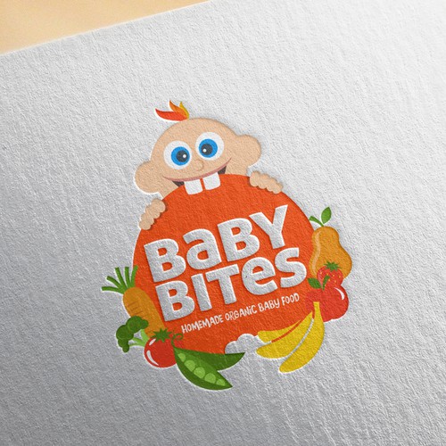 Baby design with the title 'BabyBites'