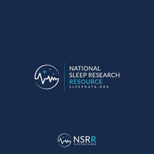 Research logo with the title 'Simple and effective logo for sleep research organization'