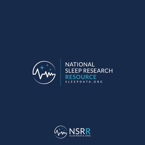 Graph design with the title 'Simple and effective logo for sleep research organization'