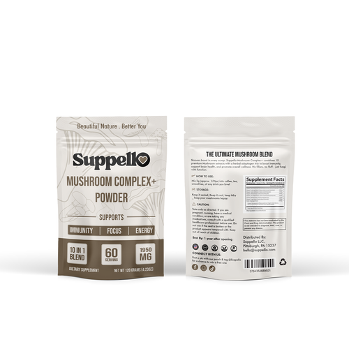 Stand-up pouch packaging with the title 'Stand-up-Pouch bag Design'