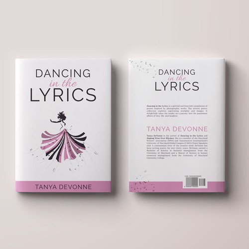 Pink book cover with the title 'Dancing in the Lyrics'