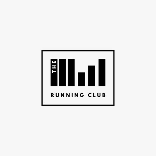 Frame logo with the title 'Bold Logo For Running And Fitness Club'