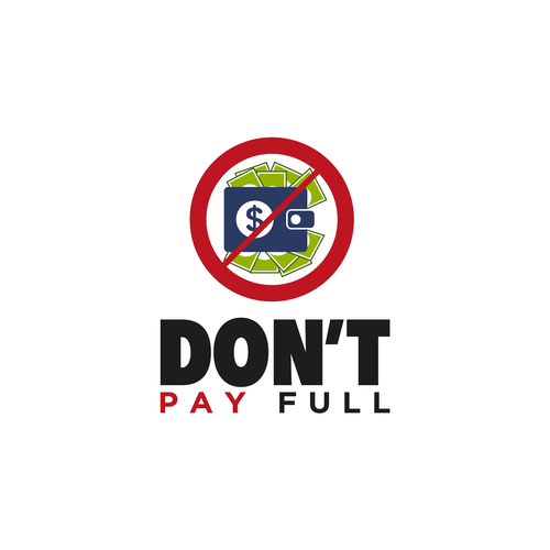 Payments logo with the title 'Logo Concept for Don't Pay Full'