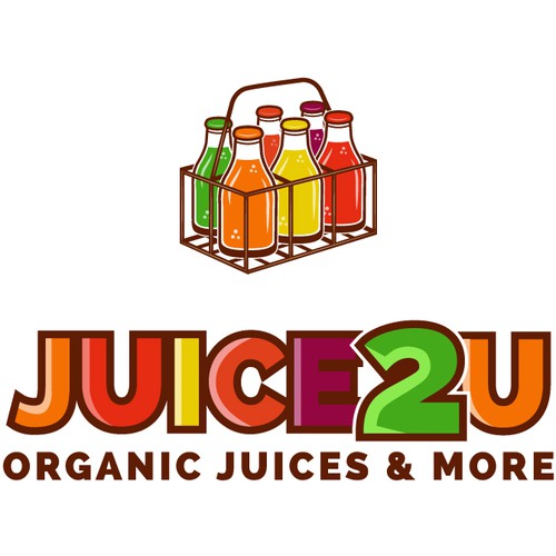 Juice logo with the title 'Juices2U'