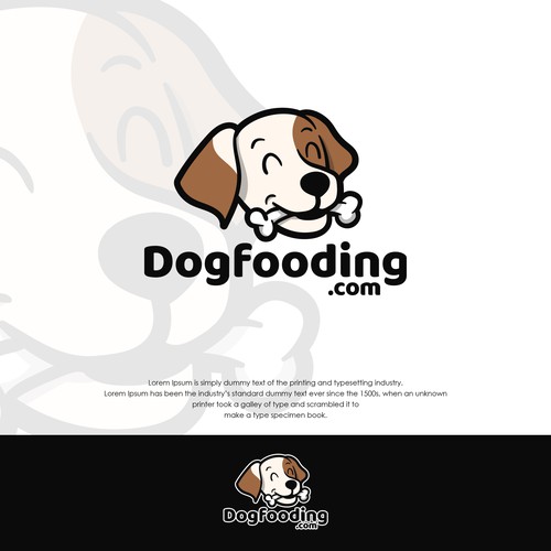 Pet care logo with the title 'Dog logo'