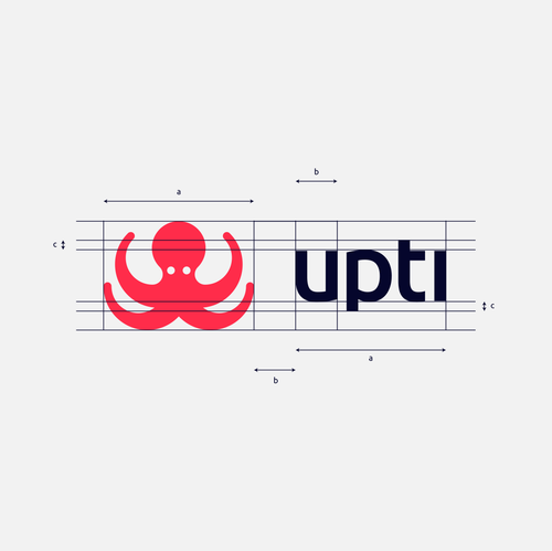 Technology brand with the title 'upti'