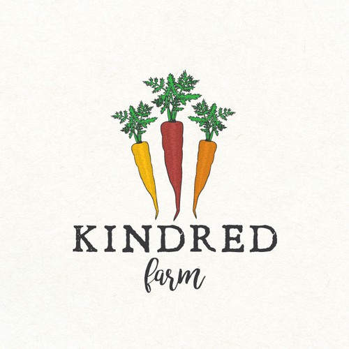 Botanical logo with the title 'Logo design for a farm'