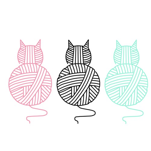 Yarn design with the title 'Logo for brand '