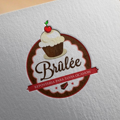 Cupcake design with the title 'Reposteria'