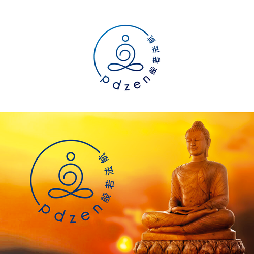 Buddha design with the title 'pdzen logo'