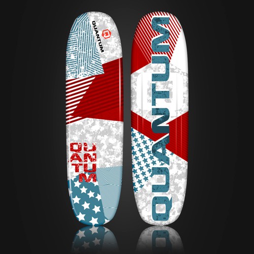 Board design with the title 'Quantum Water Ski '