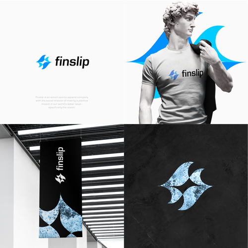 Logo with the title 'finslip'