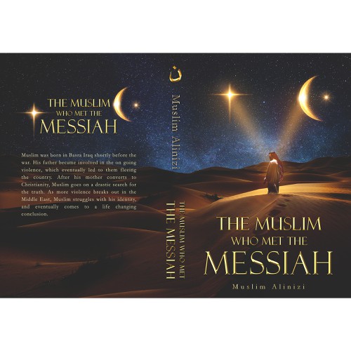 Religious book cover with the title ''The Muslim Who Met The Messiah' book cover'
