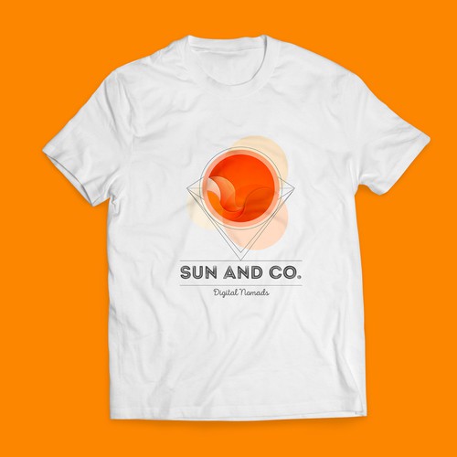 Geometric t-shirt with the title 'icon logo for t-shirt '