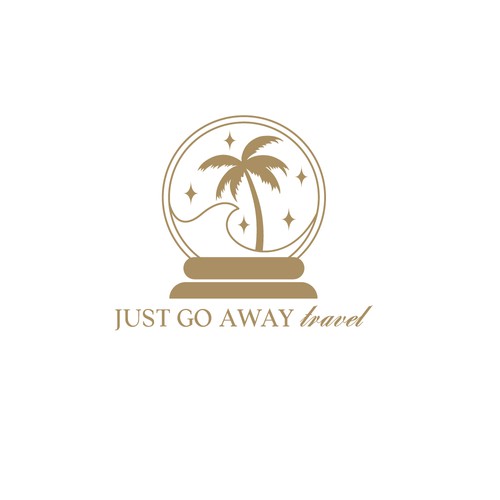 Fairy tale logo with the title 'Travel logo'