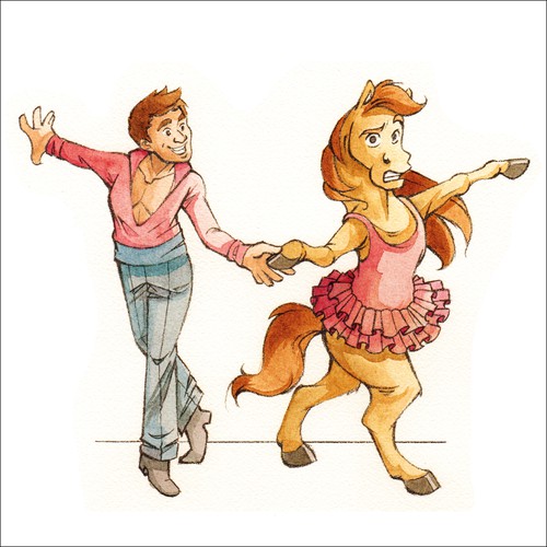 Pencil artwork with the title 'Traditional Illustration'