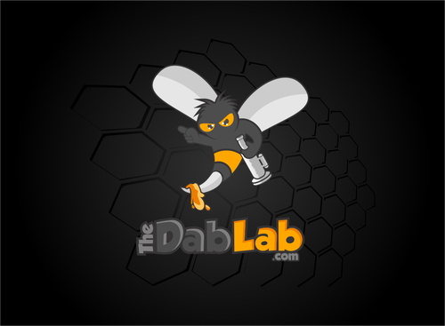 Bee design with the title 'The Dab Lab (maybe include ".com" in there too)  with a new logo'