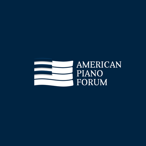 American logo with the title 'American Piano Forum logo concept'
