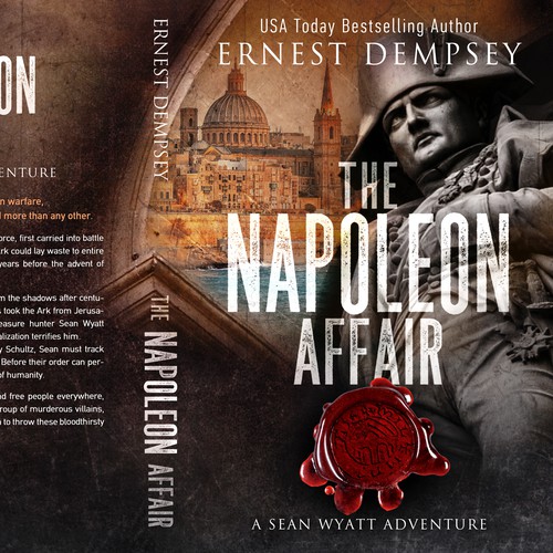 Adventure design with the title 'The Napoleon Affair'