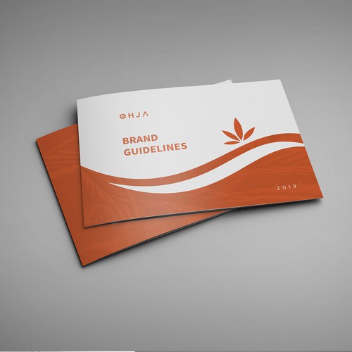 Style guide design with the title 'Brand Guide for CBD'