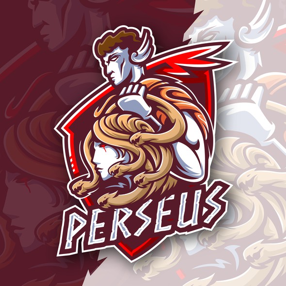 Medusa logo with the title 'Perseus and Medusa's Head'