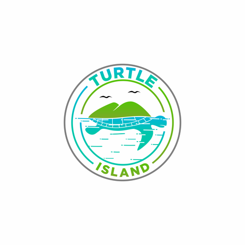 Turtle design with the title 'turtle island'