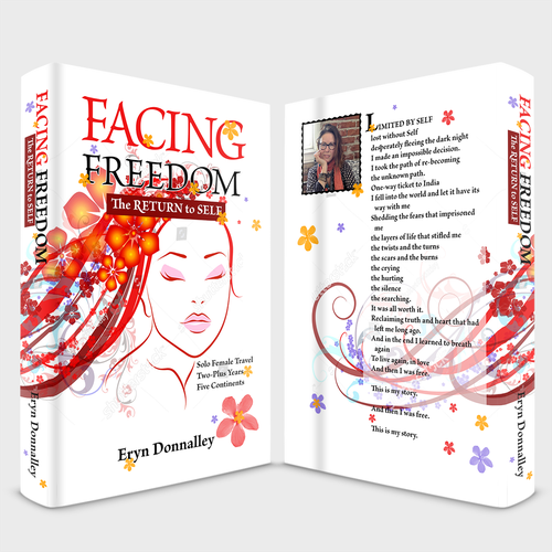 Artsy book cover with the title 'Funky, artistic book cover'