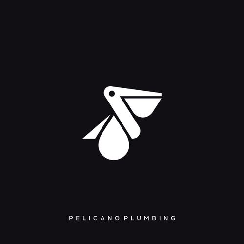 Water brand with the title 'Pelican Character logo'