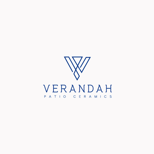 Ceramic logo with the title 'Veranda Logo Concept'
