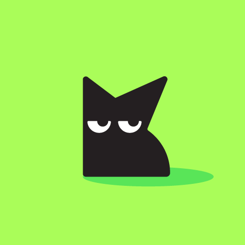Software design with the title 'Kivacat logo design'