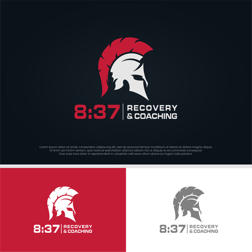 Spirits brand with the title 'Psychology Consultation Logo: Quitting Bad Habits with Gladiator Spirit'