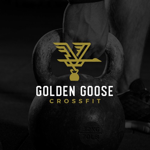 Gym brand with the title 'golden goose crossfit'