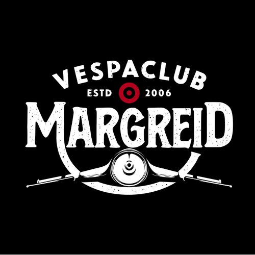 Vespa logo with the title 'vespa club logo'