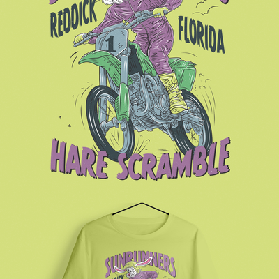 Race event shirt illustration