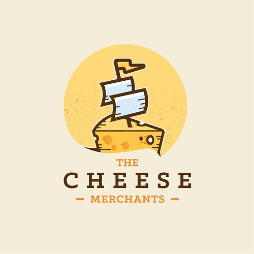 Sailing logo with the title 'The Cheese Merchants'