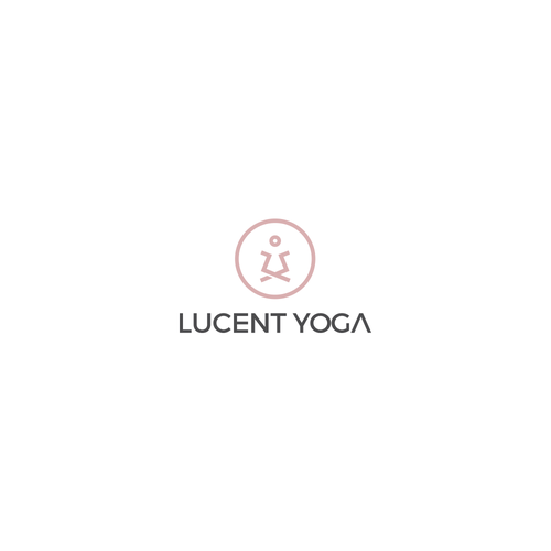 Human logo with the title 'Lucent Yoga'