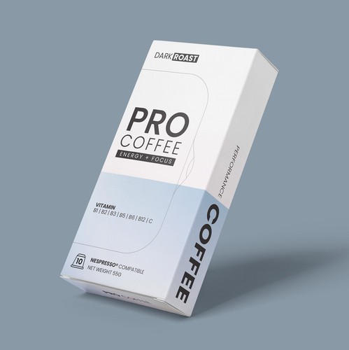 Shop packaging with the title 'Performance Coffee Packaging'